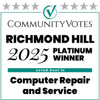 CommunityVotes Richmond Hill 2025 Platinum Winner — Computer Repair and Service