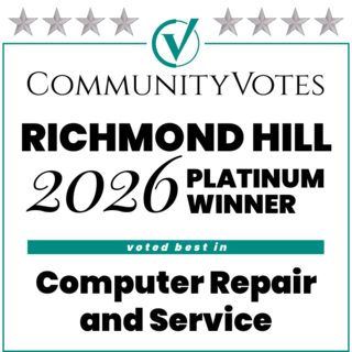 CommunityVotes Richmond Hill 2026 Platinum Winner — Computer Repair and Service